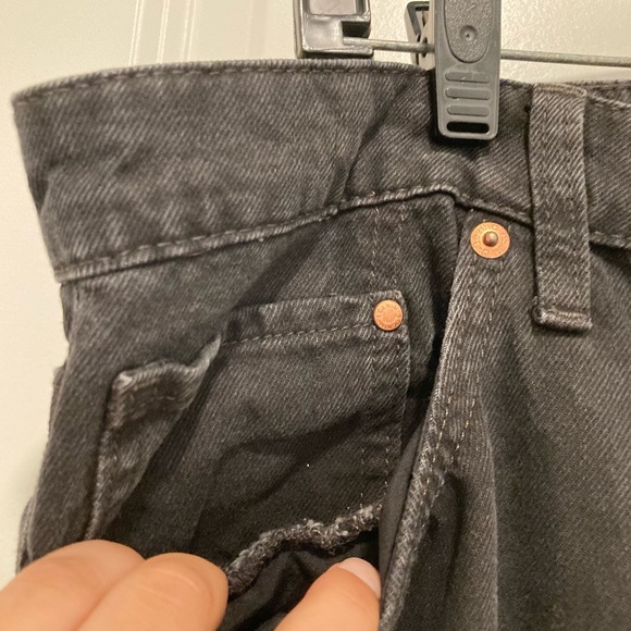 & Denim By H&M Loose Mom Jeans Black Wash Jeans - Picture 4 of 11